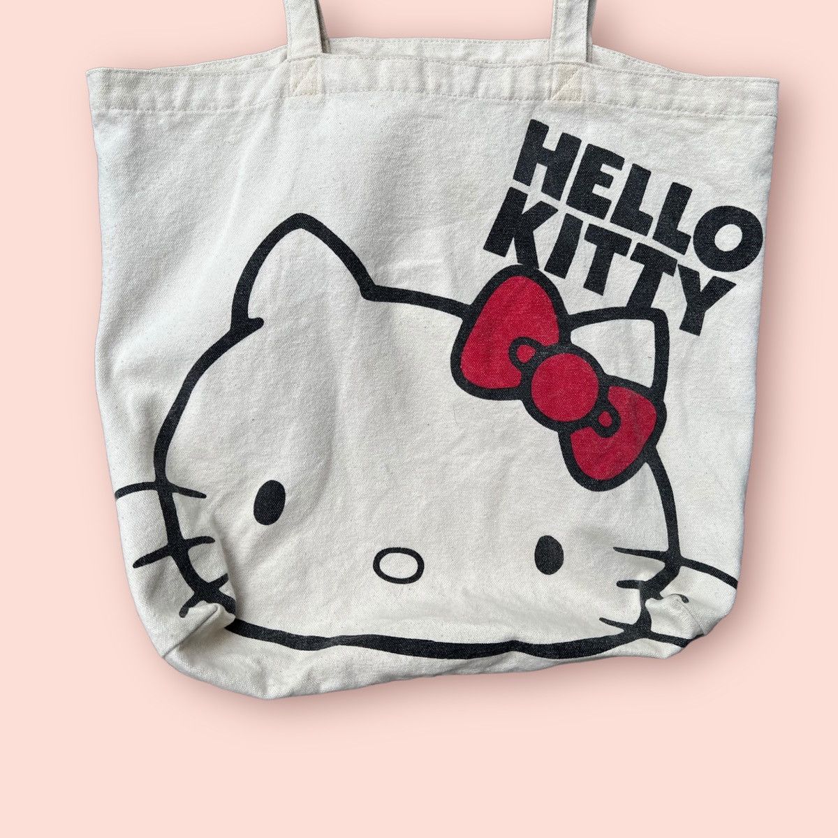Cartoon Network × Japanese Brand × Vintage BLACK LABEL HELLO KITTY TOTE BAG Size ONE SIZE - 2 Thumbnail