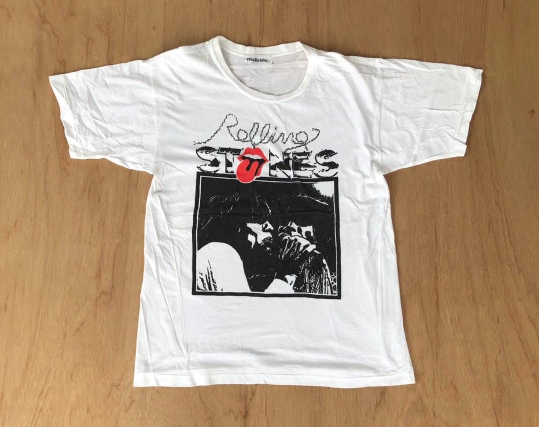 image of Band Tees x The Rolling Stones B13 in White, Men's (Size Medium)