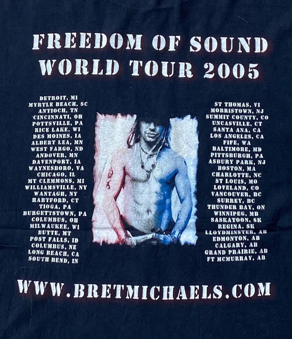 Band Tees × Vintage vintage tee bret michaels tour B15 Size US XL / EU 56 / 4 - 5 Thumbnail