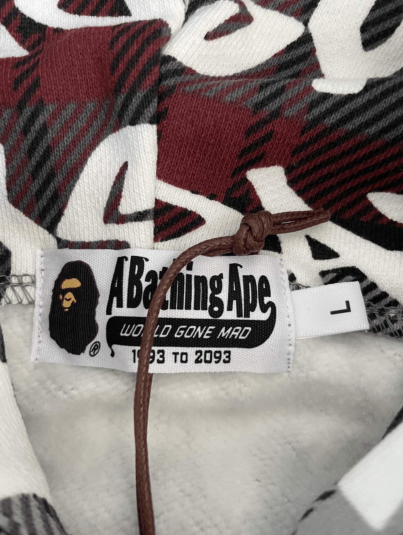 Bape BAPE GRAFFITI CHECK SHARK FULL ZIP HOODIE Size US L / EU 52-54 / 3 - 6 Thumbnail