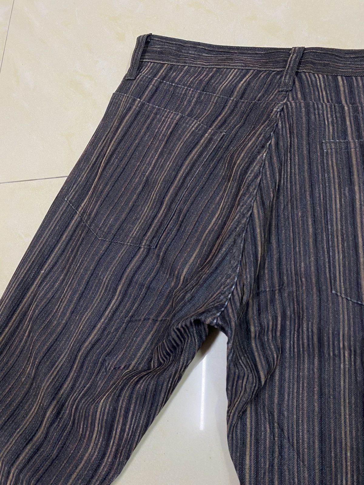 Beauty Beast × If Six Was Nine × Japanese Brand Japanese Brand Rupert Striped Flared Pants Size US 29 - 7 Thumbnail