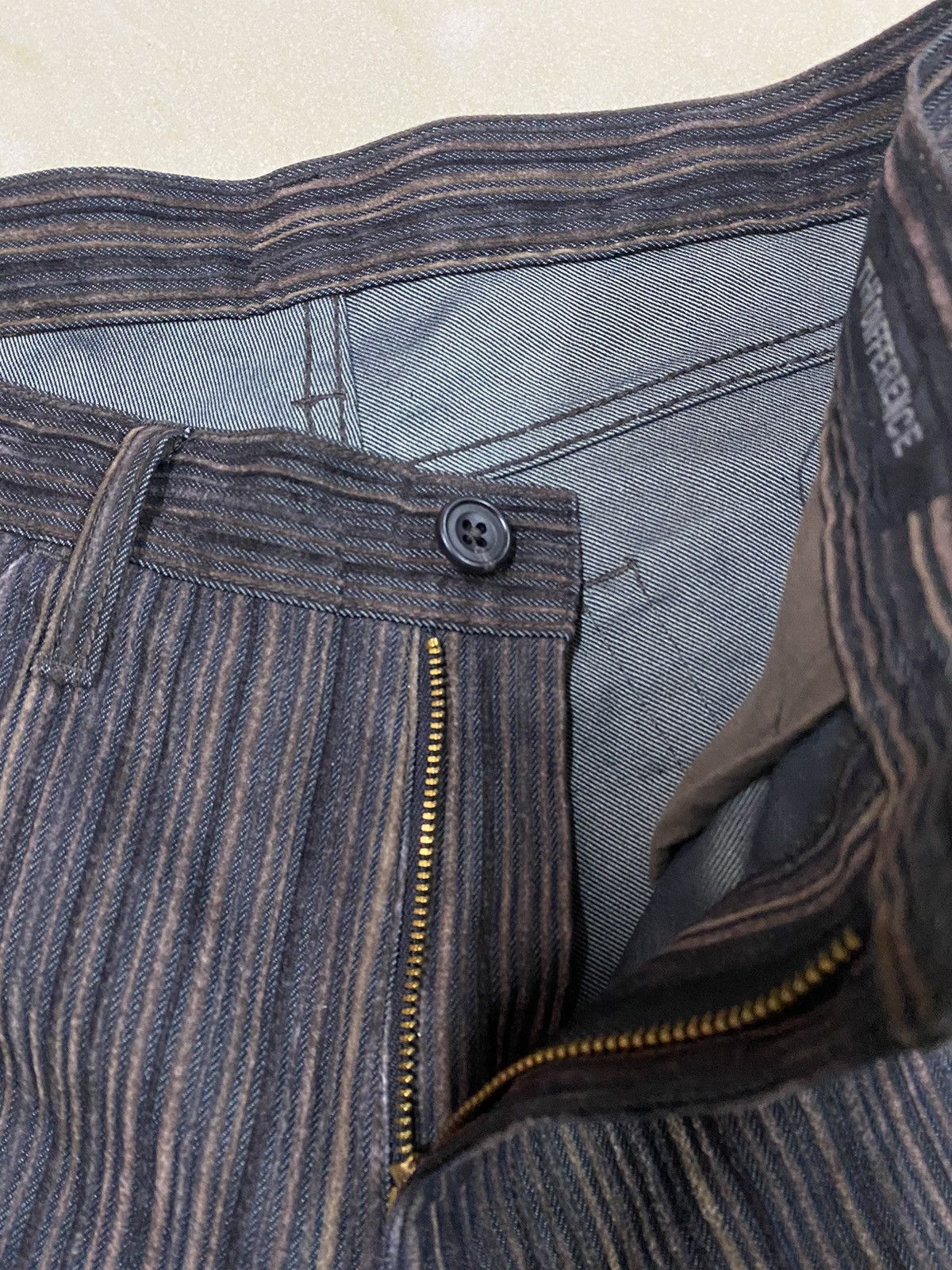 Beauty Beast × If Six Was Nine × Japanese Brand Japanese Brand Rupert Striped Flared Pants Size US 29 - 8 Thumbnail