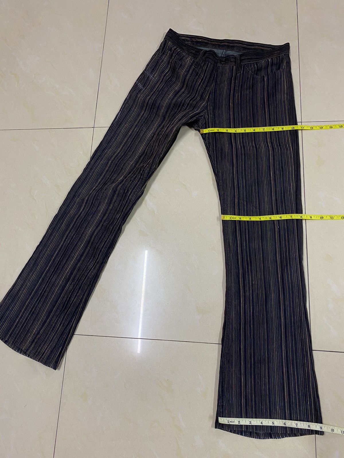 Beauty Beast × If Six Was Nine × Japanese Brand Japanese Brand Rupert Striped Flared Pants Size US 29 - 13 Thumbnail