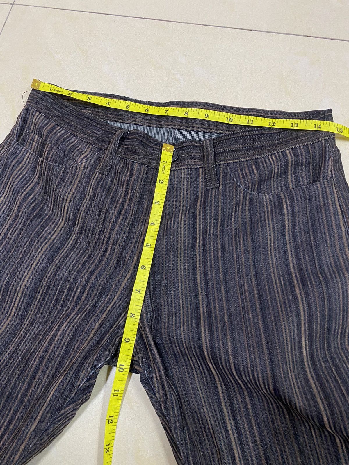 Beauty Beast × If Six Was Nine × Japanese Brand Japanese Brand Rupert Striped Flared Pants Size US 29 - 12 Thumbnail