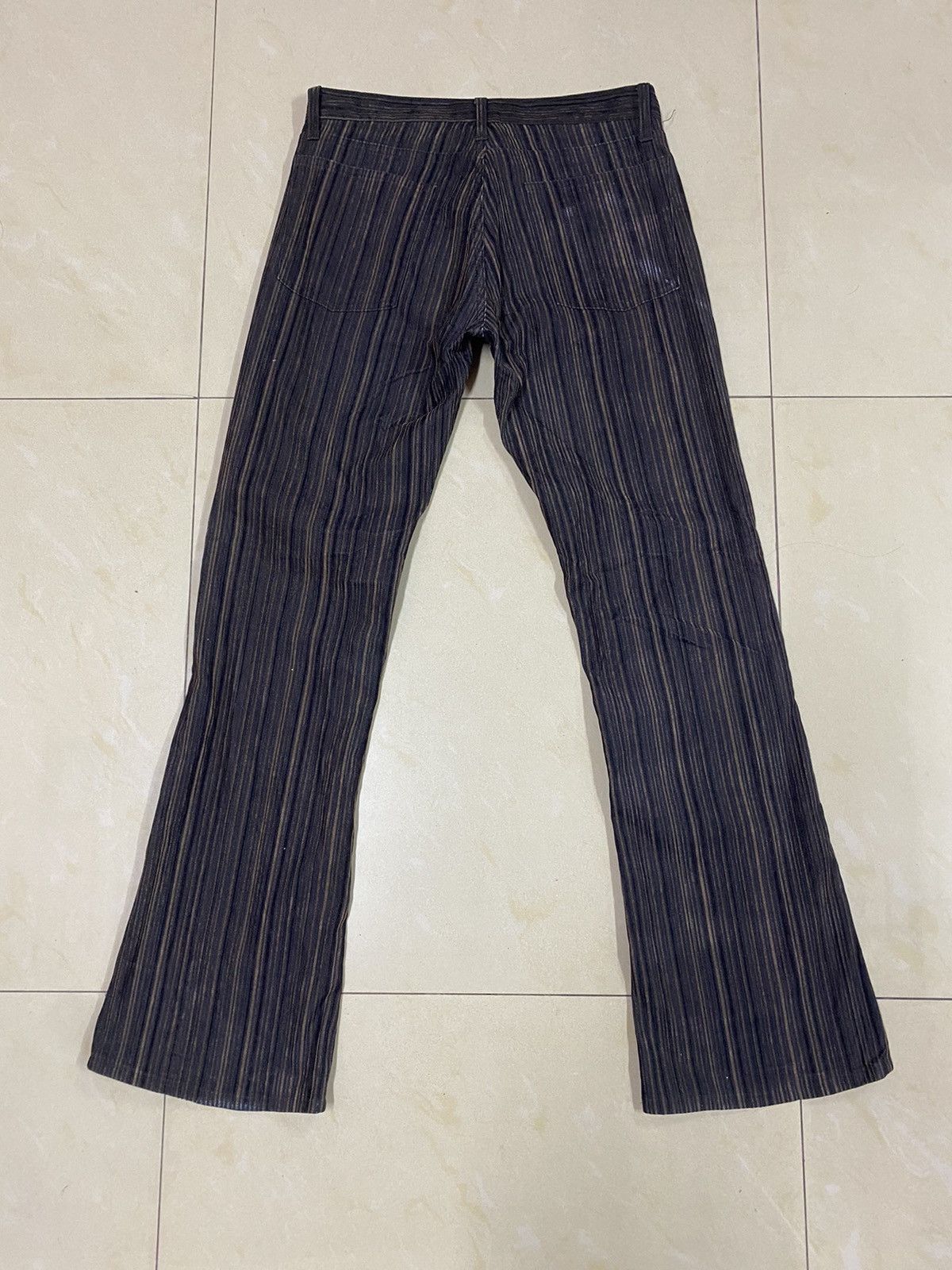Beauty Beast × If Six Was Nine × Japanese Brand Japanese Brand Rupert Striped Flared Pants Size US 29 - 2 Thumbnail