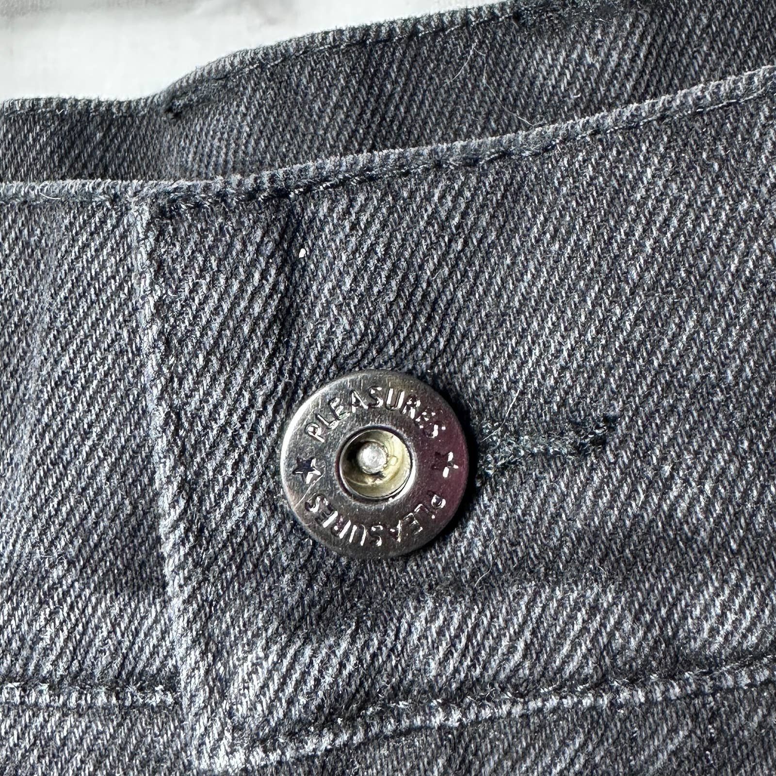 Pleasures Black Rug Pattern Denim Size US 30 / EU 46 - 6 Thumbnail