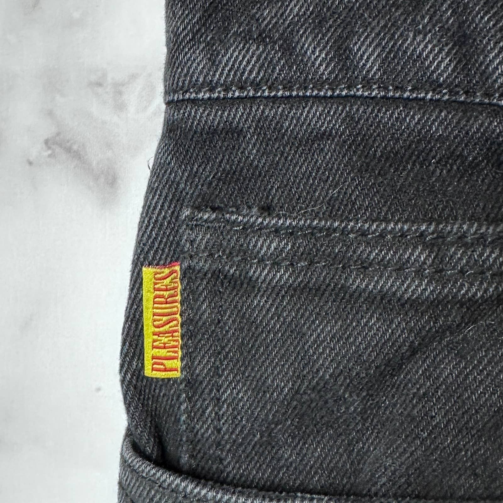 Pleasures Black Rug Pattern Denim Size US 30 / EU 46 - 7 Thumbnail