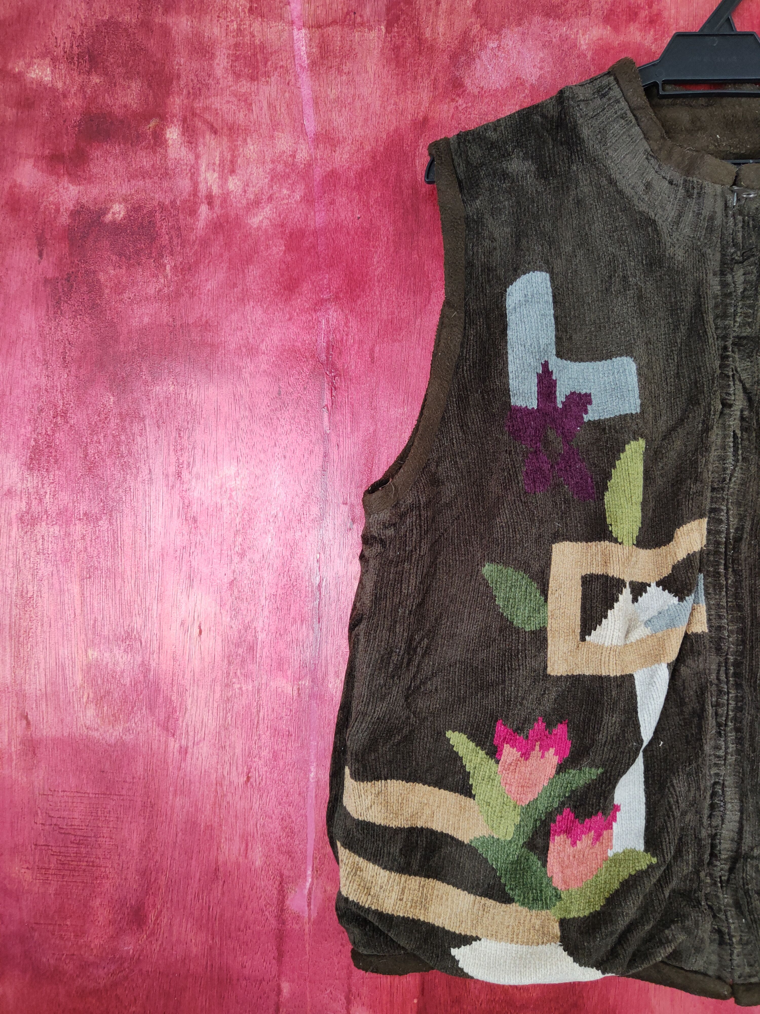 Vintage Japanese Brand Dark art vintage Brown Vest #S642 Size L / US 10 / IT 46 - 3 Thumbnail