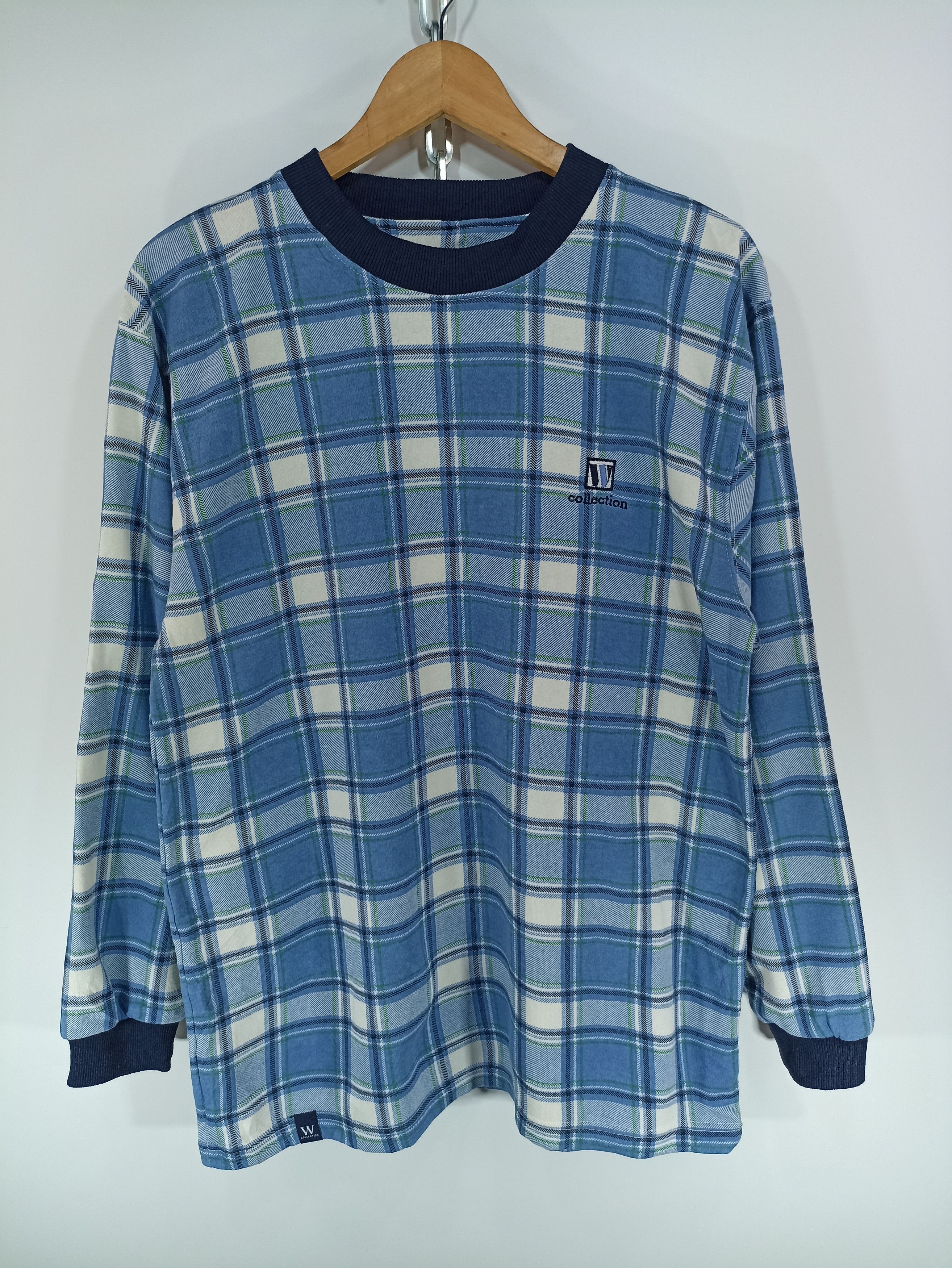 Designer × Japanese Brand Plaid blue pajama Size US M / EU 48-50 / 2 - 1 Thumbnail