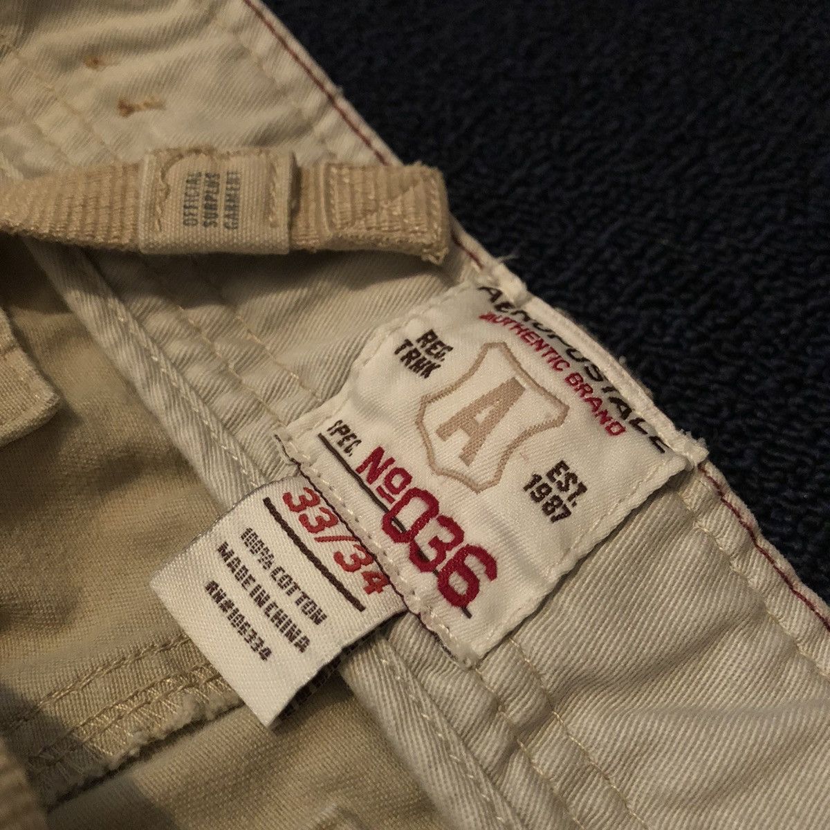 Aeropostale Vintage 00s Aeropostale Utility Airborne Cargo Baggy Pants Size US 33 - 7 Thumbnail