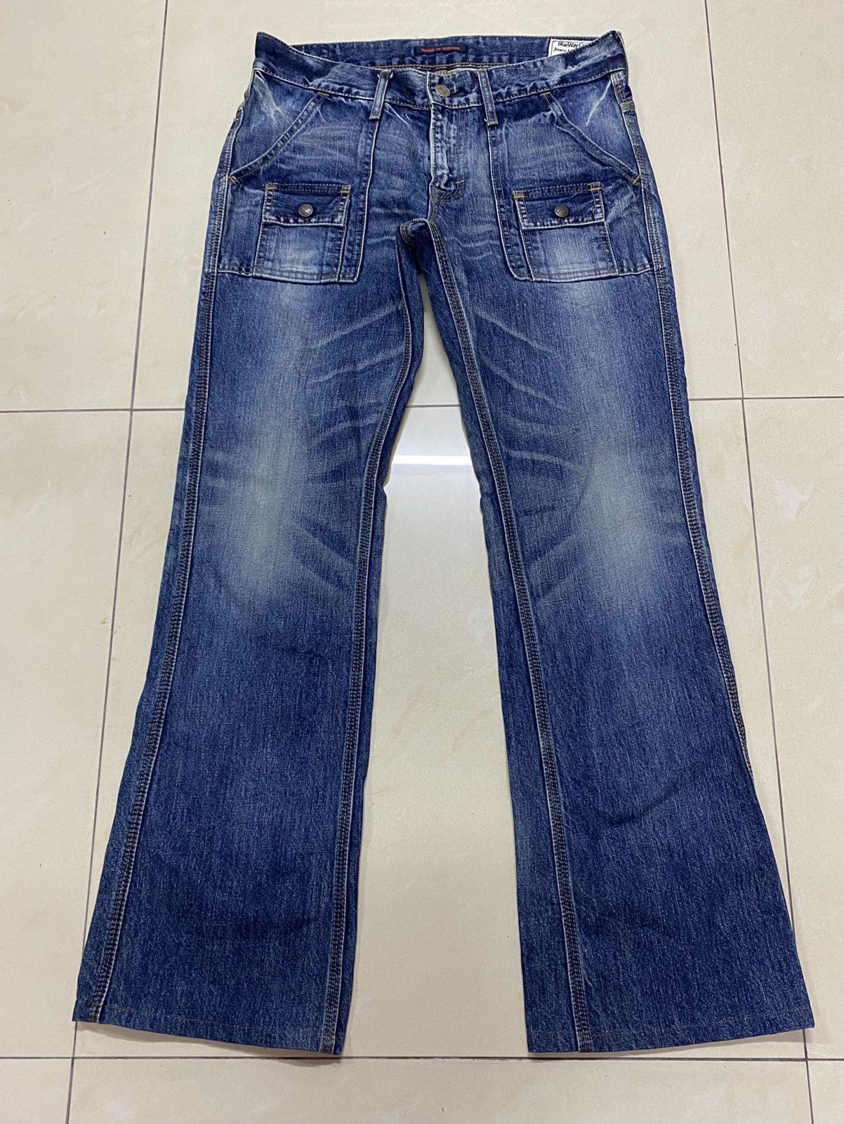 image of Blue Blue Japan Vintage Blue Way Flared Denim, Men's (Size 31)