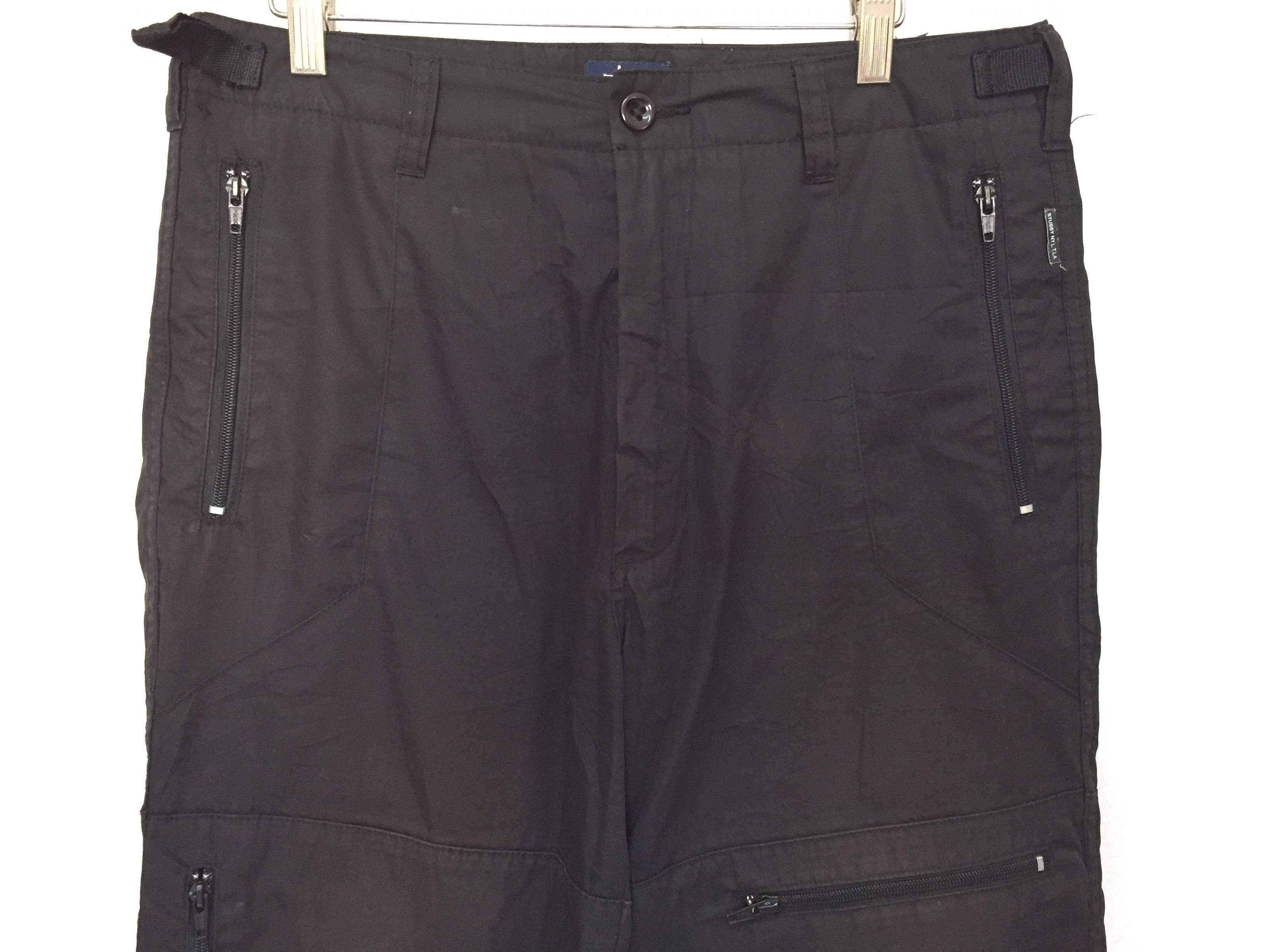 Stussy 90's STUSSY cargos multizipper utility bondage pants Size US 30 / EU 46 - 3 Thumbnail
