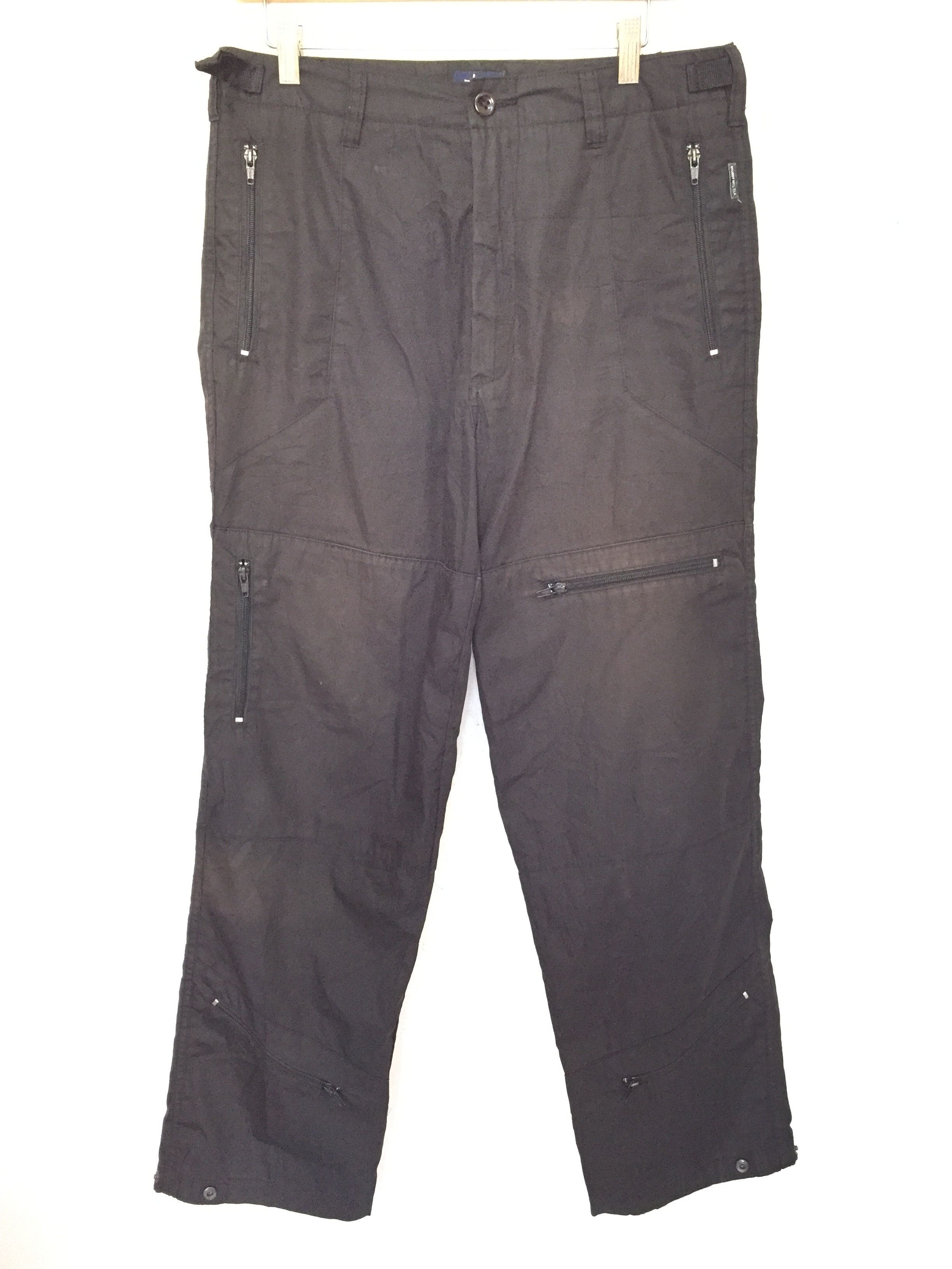 90's STUSSY cargos multizipper utility bondage pants
