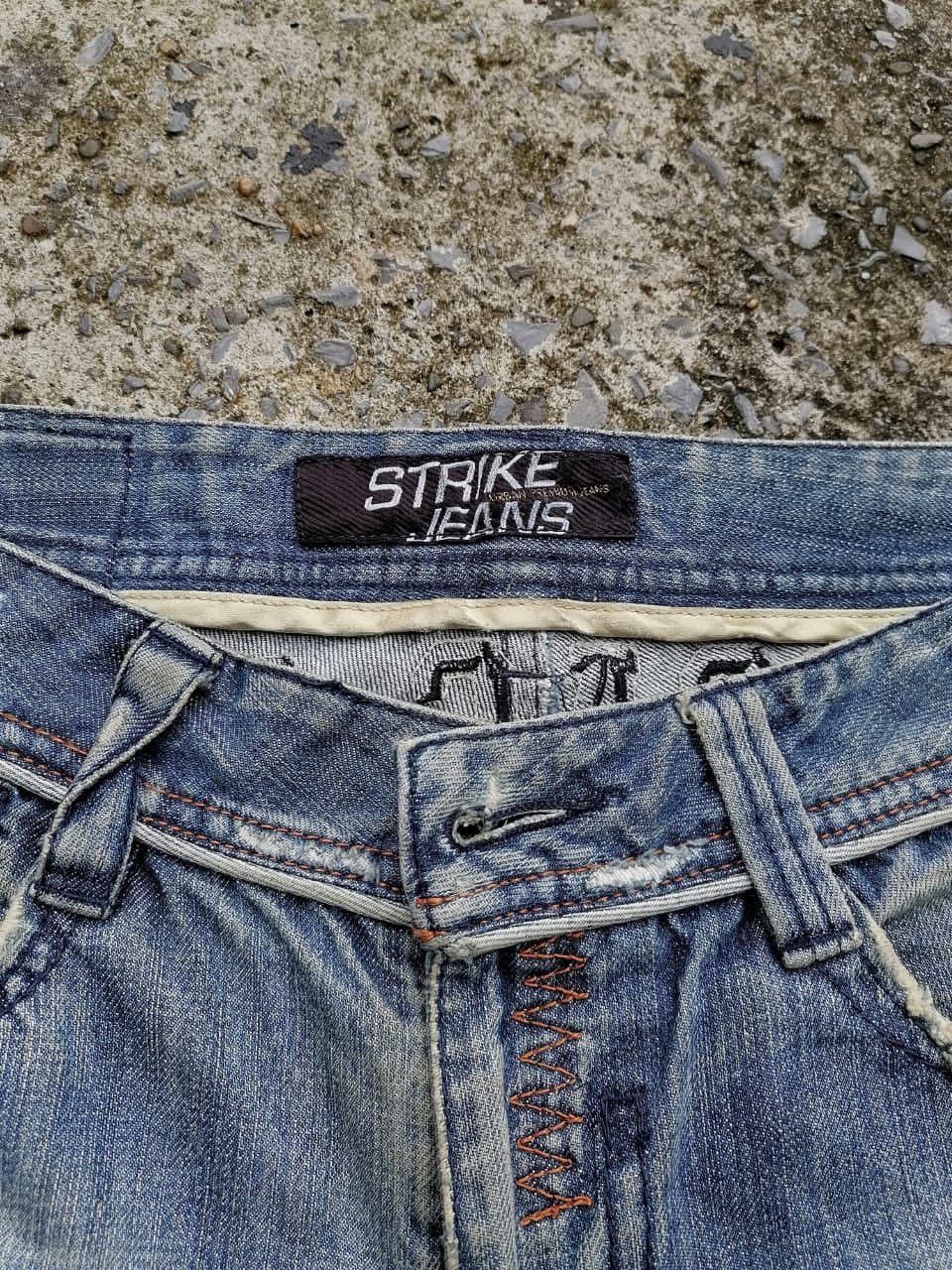 Japanese Brand Strike Jeans Kansas City Embroidered Denim Size 32" / US 10 / IT 46 - 5 Thumbnail