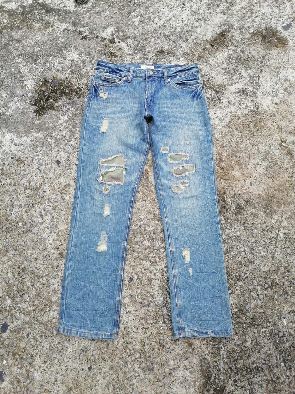 Other J-honey Camo Patch Distressed Denim Jeans Size US 32 / EU 48 - 1 Thumbnail