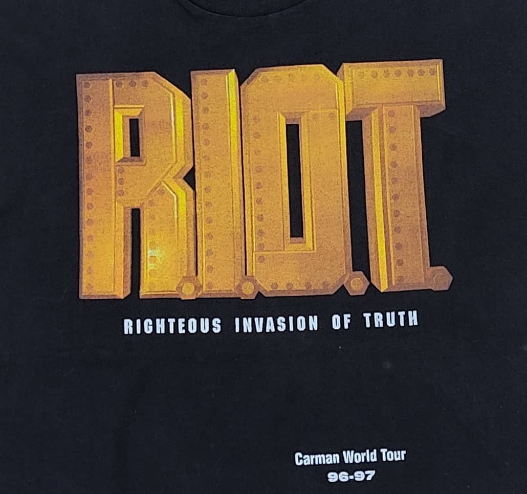 Band Tees × Vintage vintage tee RIOT B3 Size US L / EU 52-54 / 3 - 2 Thumbnail