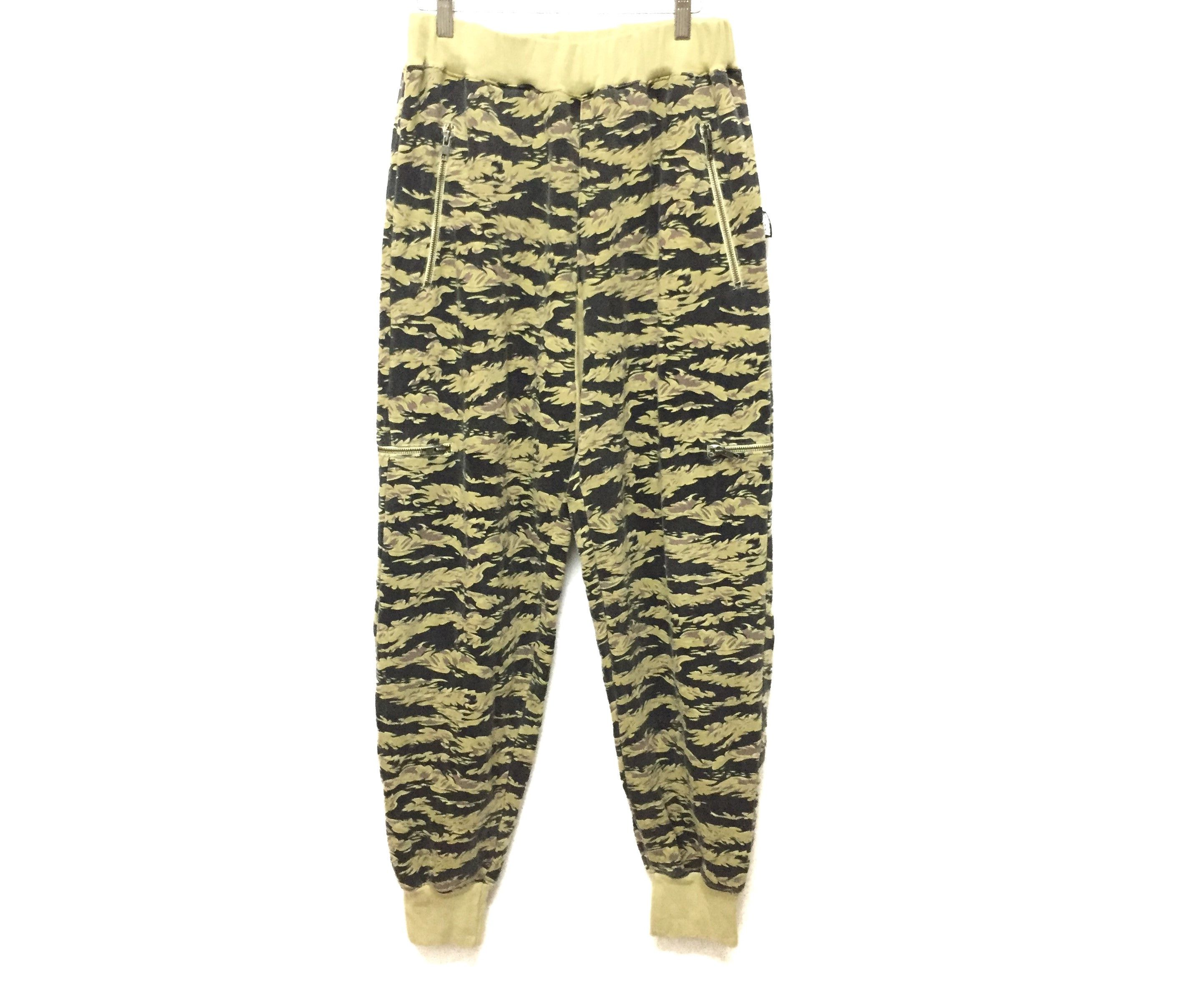 Stussy STUSSY Japan Multizipper tiger stripe camo jogger pants Size US 33 - 2 Thumbnail