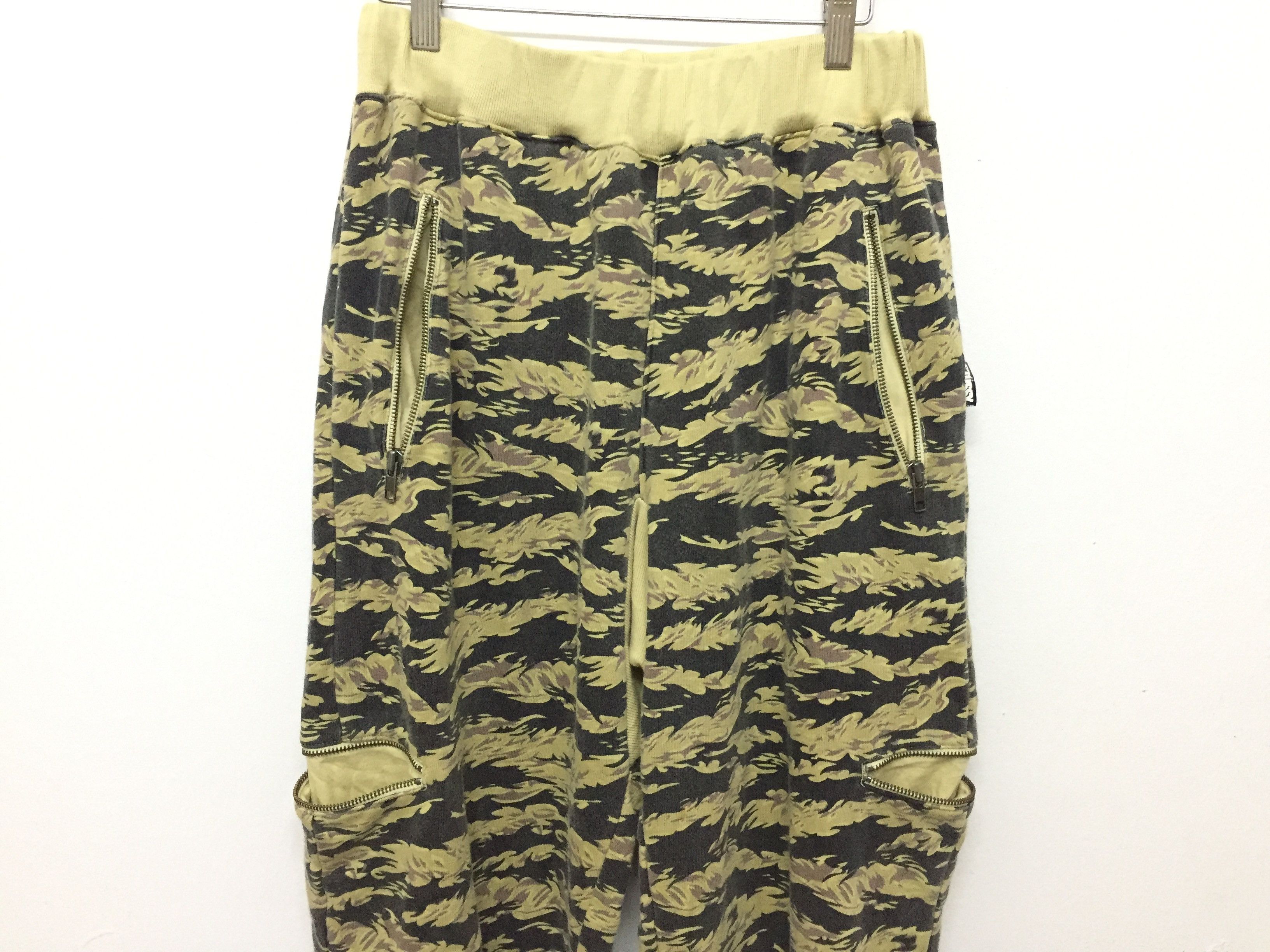 Stussy STUSSY Japan Multizipper tiger stripe camo jogger pants Size US 33 - 3 Thumbnail