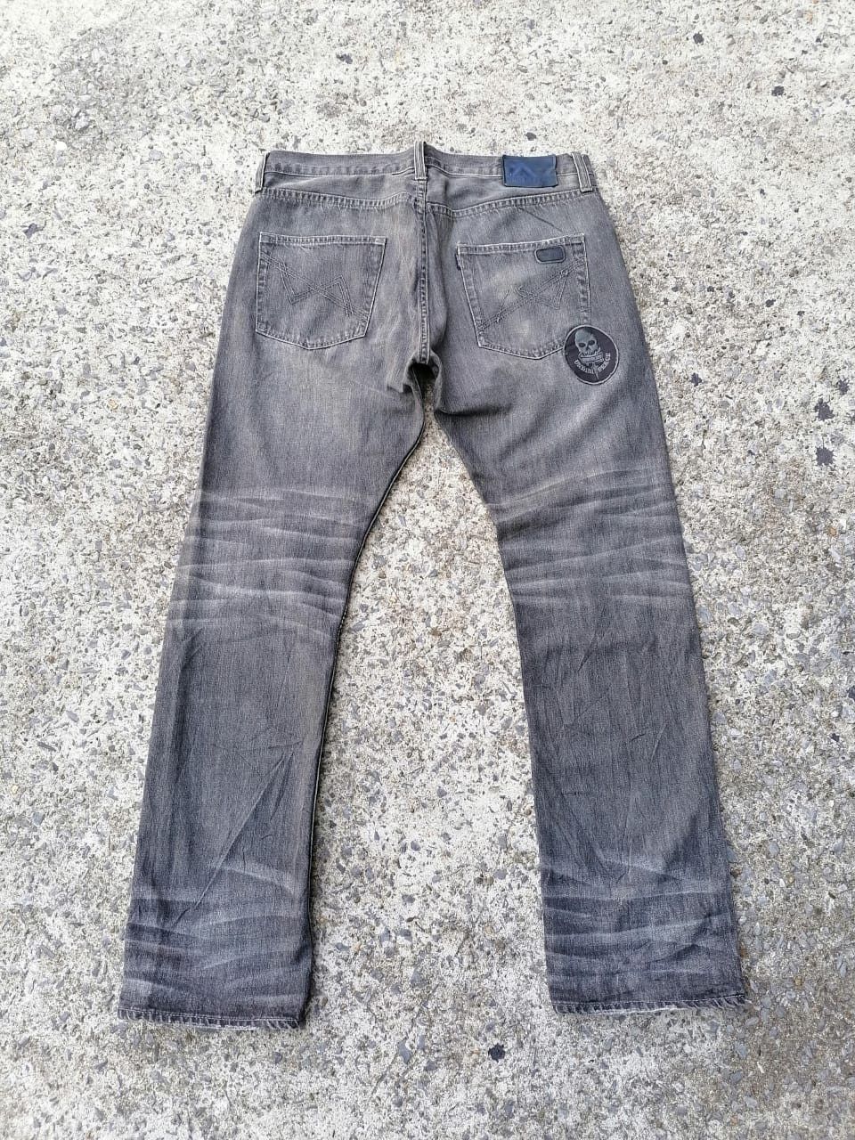Japanese Brand Under Peace Patchwork Selvedge Jeans Size US 35 - 3 Thumbnail