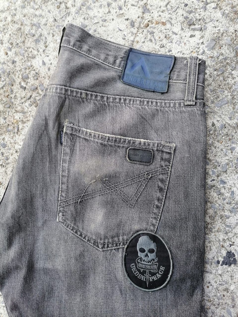 Japanese Brand Under Peace Patchwork Selvedge Jeans Size US 35 - 5 Thumbnail