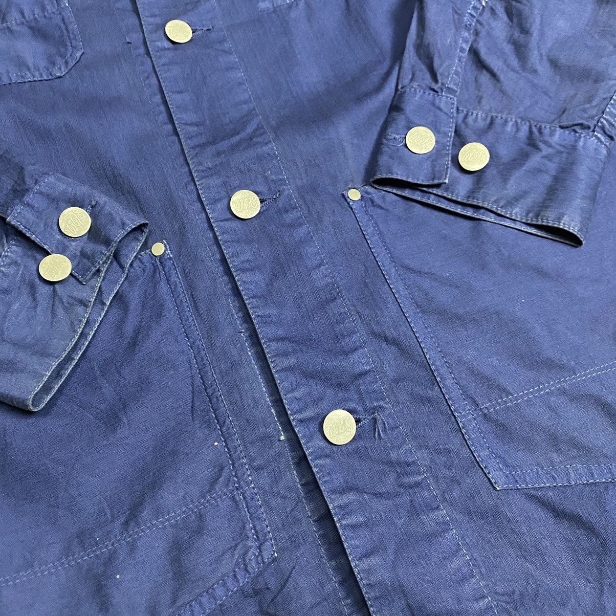 Indigo Big John X WWS vintage chore Indigo jacket Size US L / EU 52-54 / 3 - 12 Thumbnail
