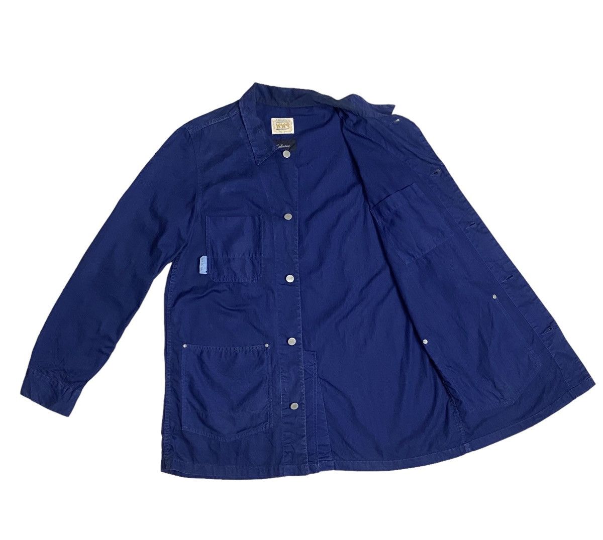 Indigo Big John X WWS vintage chore Indigo jacket Size US L / EU 52-54 / 3 - 6 Thumbnail