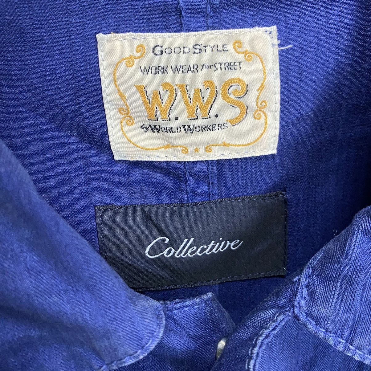 Indigo Big John X WWS vintage chore Indigo jacket Size US L / EU 52-54 / 3 - 16 Thumbnail
