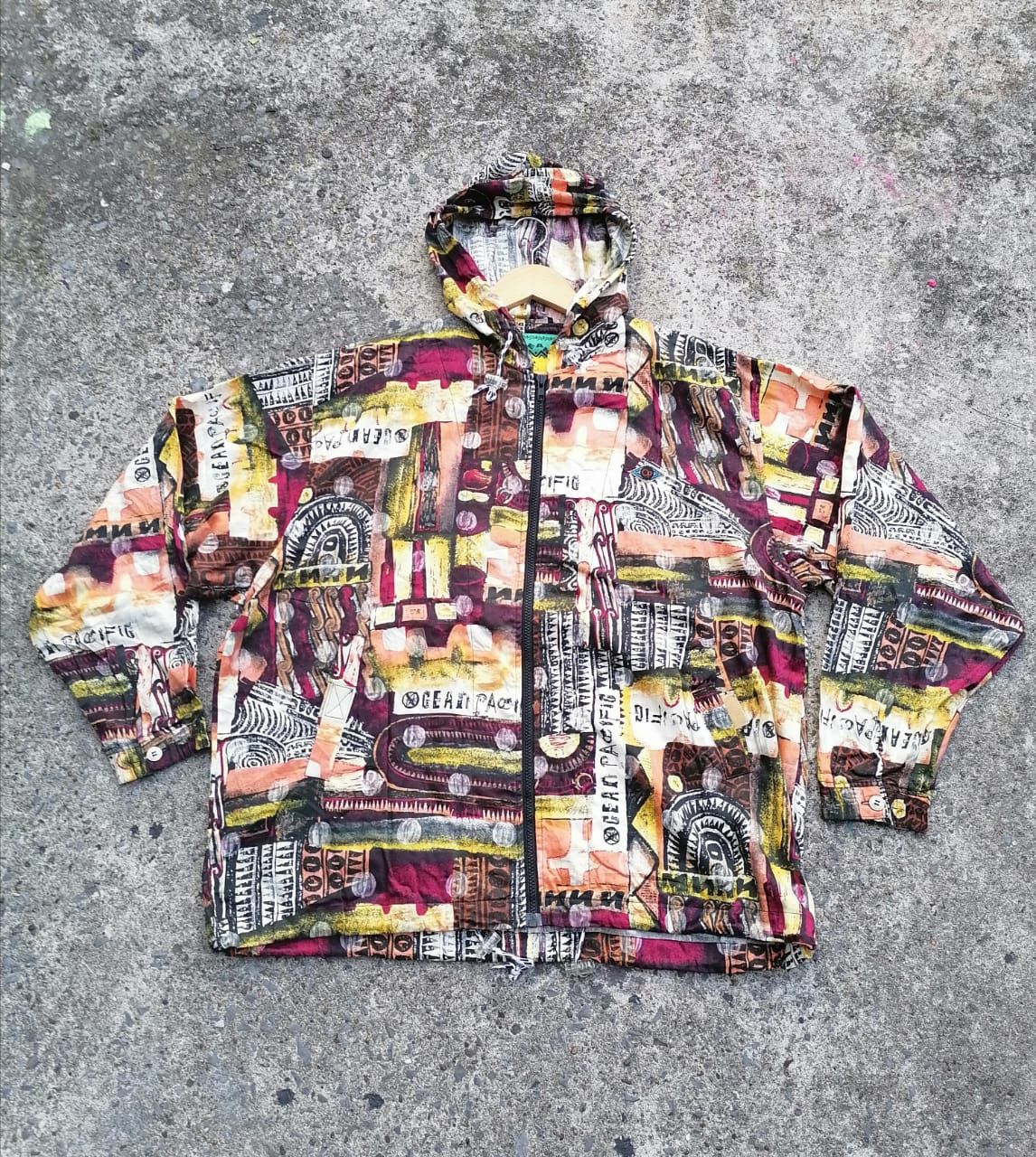 Ocean Pacific × Vintage Ocean Pacific Allover Print Jacket Size US XL / EU 56 / 4 - 1 Thumbnail