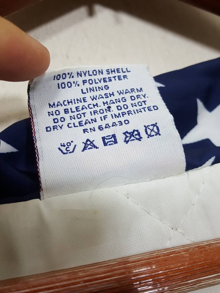 Vintage American Flag Big Spellout Quilted Nylon Jacket Size US XL / EU 56 / 4 - 5 Thumbnail