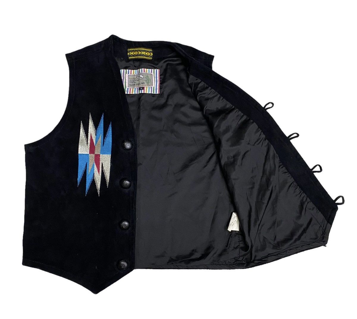 Native Pract Studio Navajo Native suede leather vest Size US M / EU 48-50 / 2 - 5 Thumbnail
