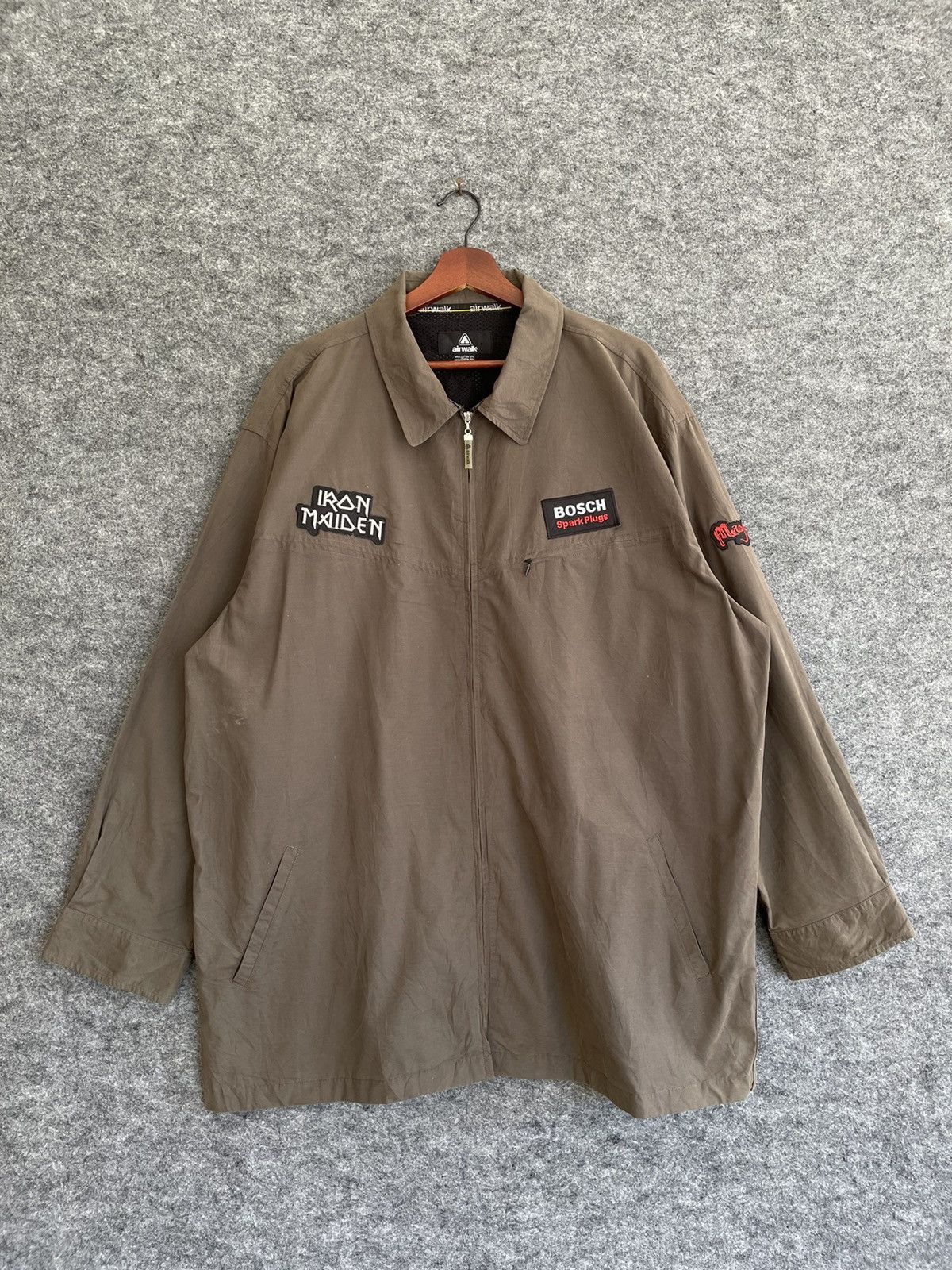 image of Skategang x Vintage Airwalk Skate Jacket 5L in Brown, Men's (Size 2XL)