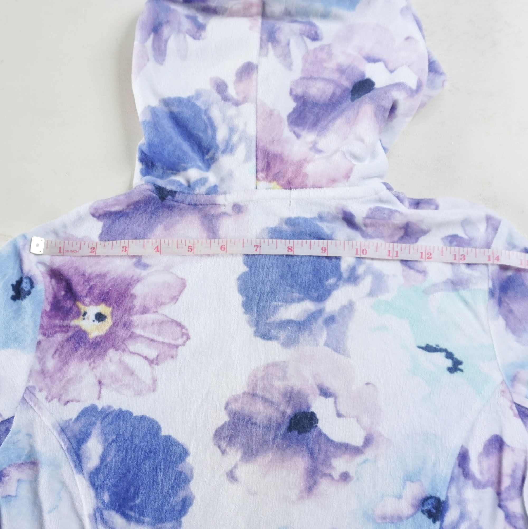 Japanese Brand AIMERFEEL Floral Pastel Watercolour Zipper Hoodie Size M / US 6-8 / IT 42-44 - 11 Thumbnail