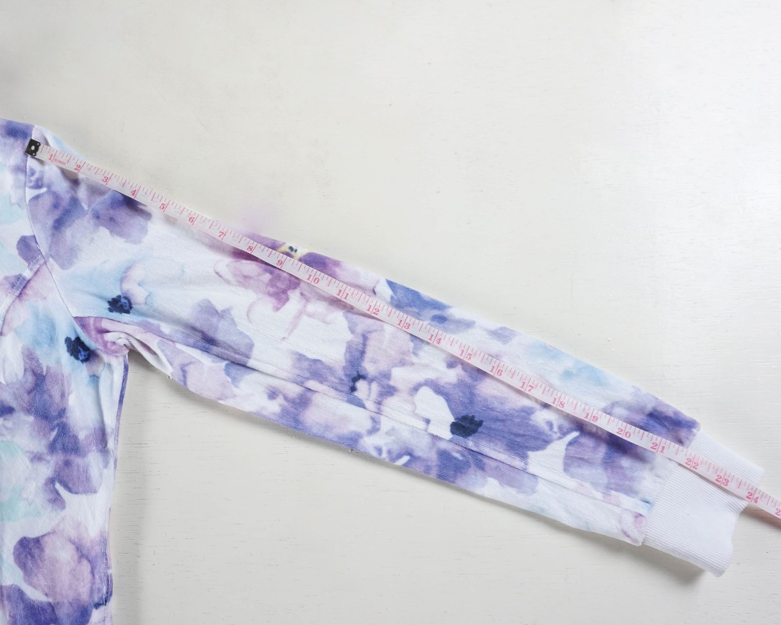 Japanese Brand AIMERFEEL Floral Pastel Watercolour Zipper Hoodie Size M / US 6-8 / IT 42-44 - 12 Thumbnail