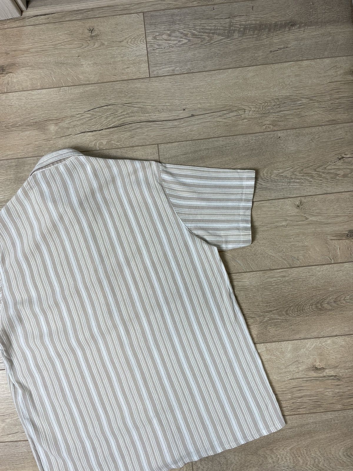 Other Vintage Striped Beige Hawaiian Shirt Tee Size M Size US M / EU 48-50 / 2 - 10 Thumbnail