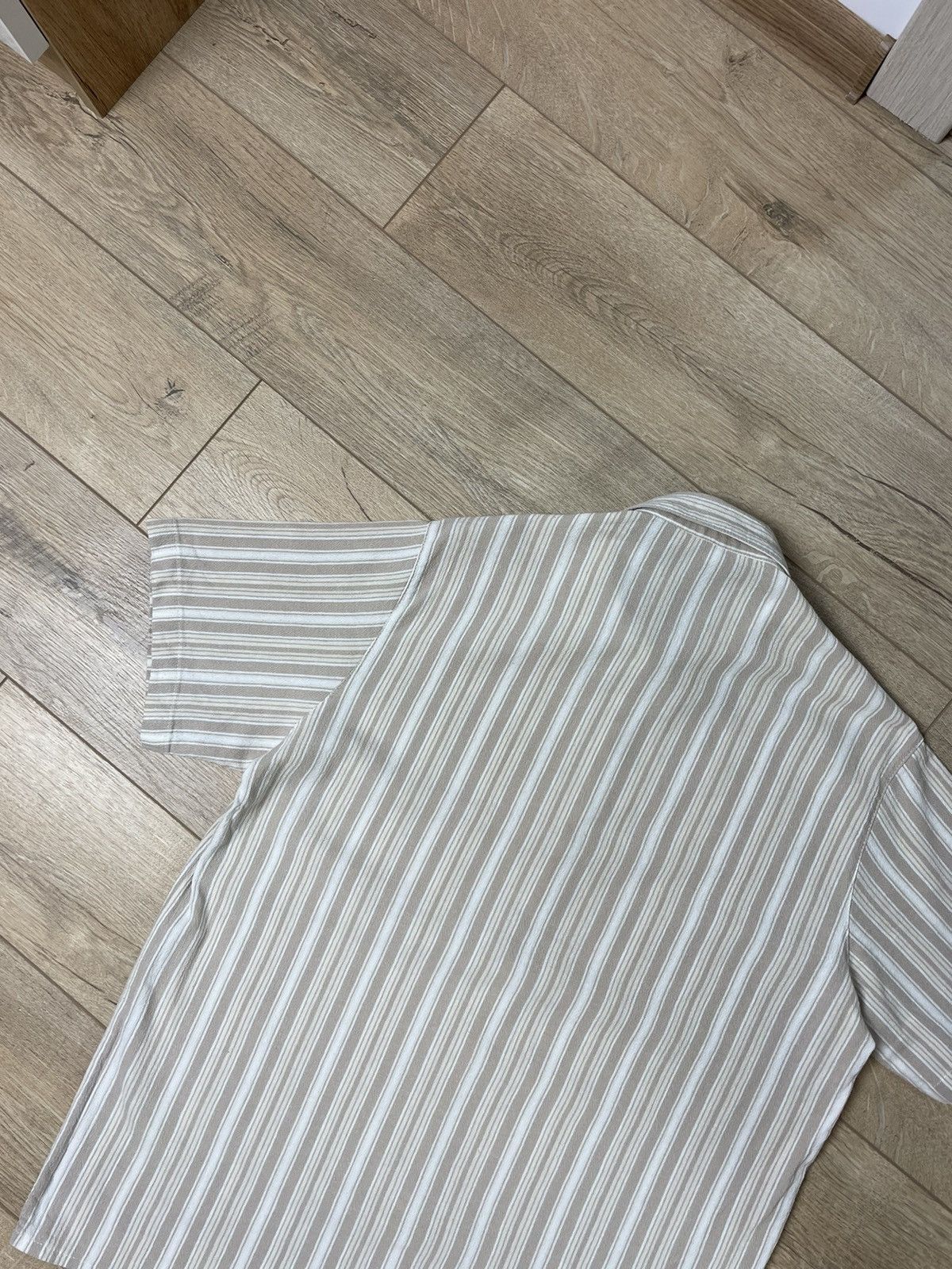 Other Vintage Striped Beige Hawaiian Shirt Tee Size M Size US M / EU 48-50 / 2 - 9 Thumbnail