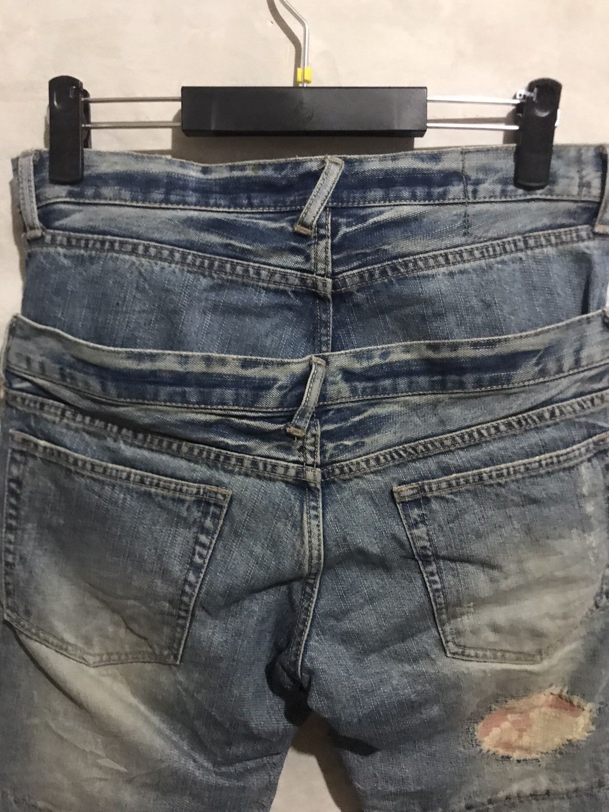 Japanese Brand × PPFM × Vintage Double Waist PPFM Distressed Denim -J2805 Size US 33 - 7 Thumbnail