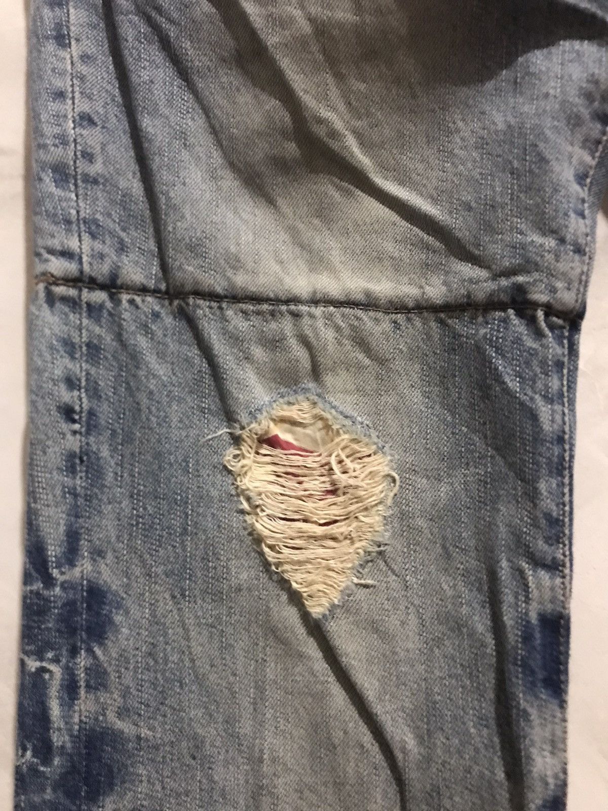 Japanese Brand × PPFM × Vintage Double Waist PPFM Distressed Denim -J2805 Size US 33 - 3 Thumbnail