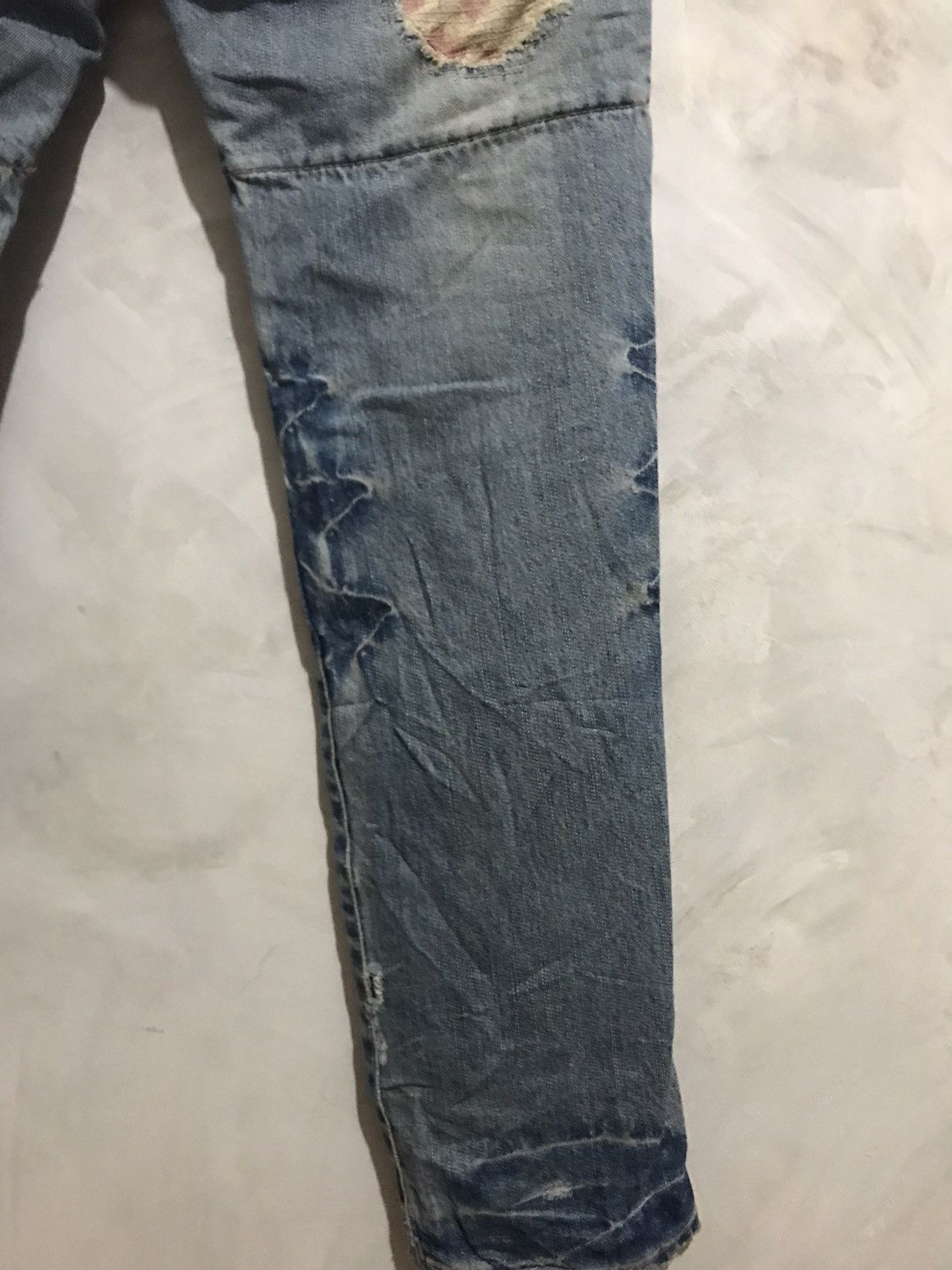 Japanese Brand × PPFM × Vintage Double Waist PPFM Distressed Denim -J2805 Size US 33 - 8 Thumbnail