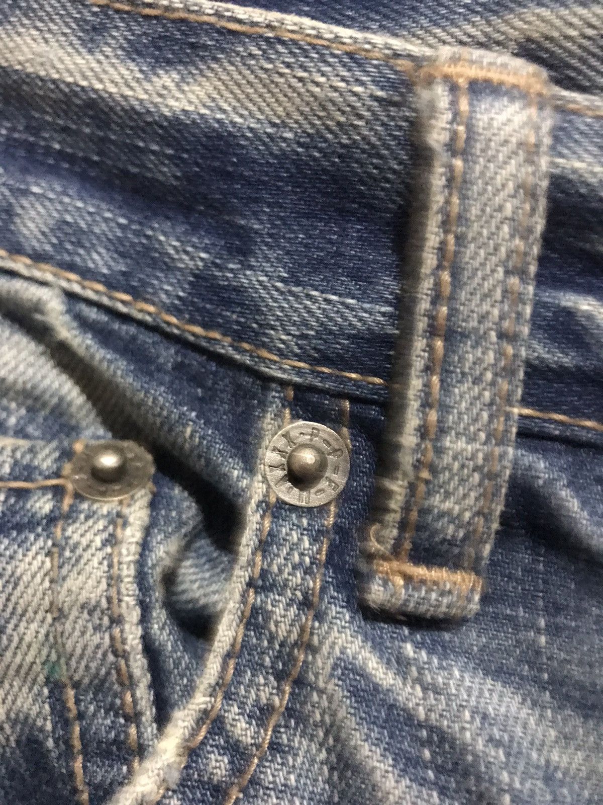 Japanese Brand × PPFM × Vintage Double Waist PPFM Distressed Denim -J2805 Size US 33 - 10 Thumbnail
