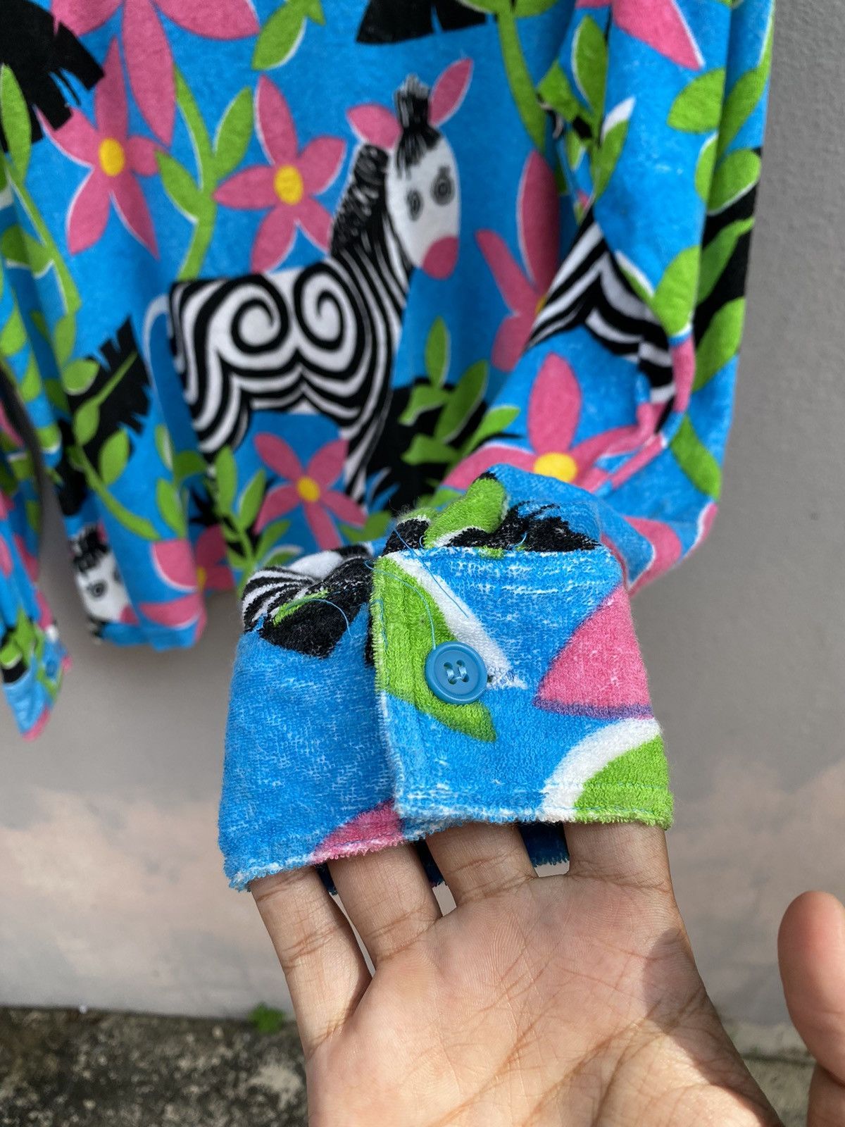 Vintage 1990’s HYSTERIC GLAMOUR x ART Zebra/Floral Fleece