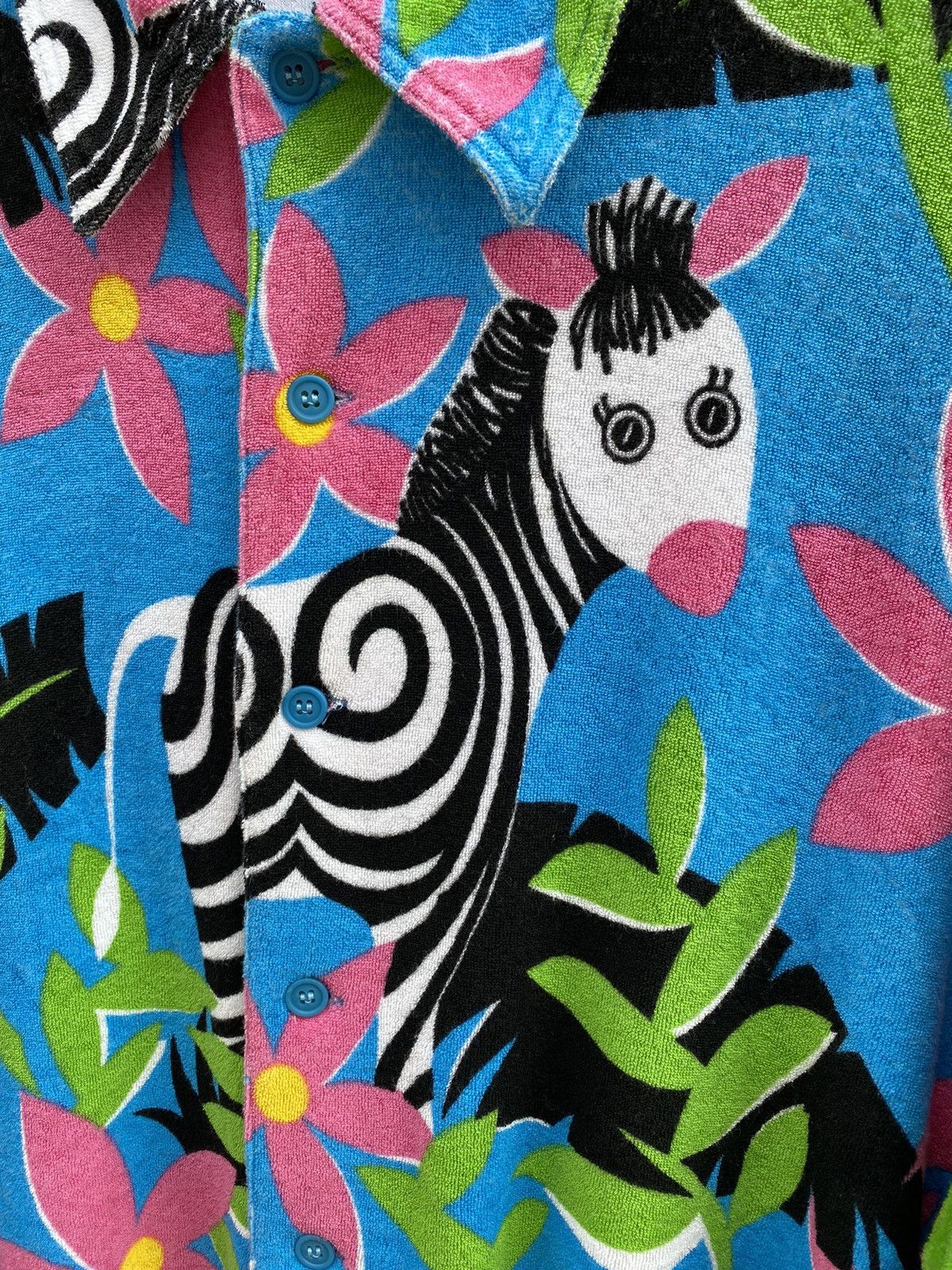 Vintage 1990’s HYSTERIC GLAMOUR x ART Zebra/Floral Fleece