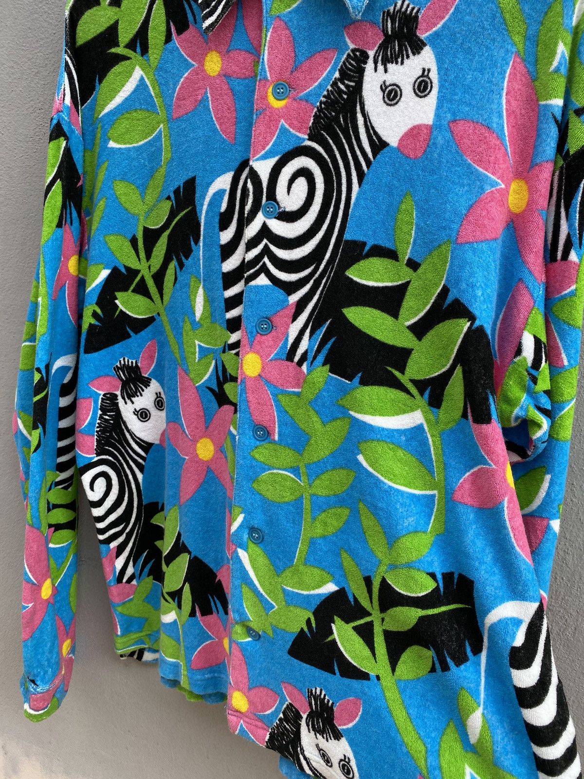 Vintage 1990’s HYSTERIC GLAMOUR x ART Zebra/Floral Fleece