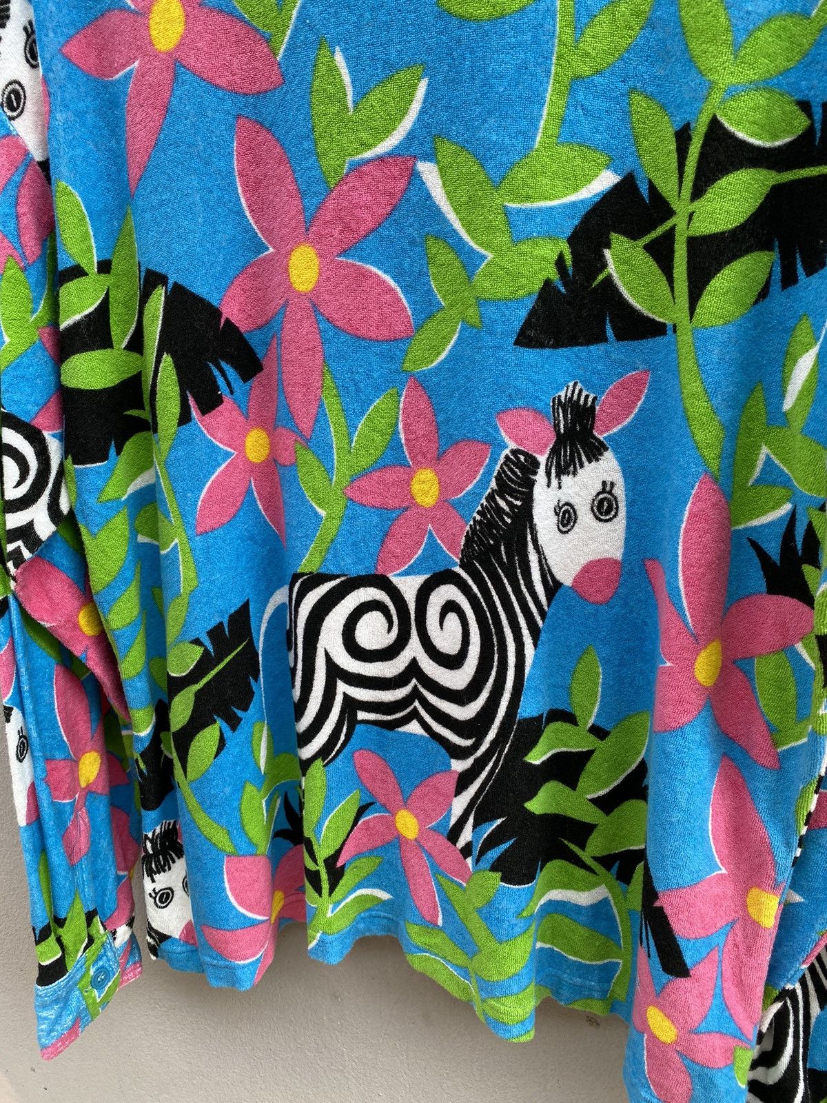 Vintage 1990’s HYSTERIC GLAMOUR x ART Zebra/Floral Fleece