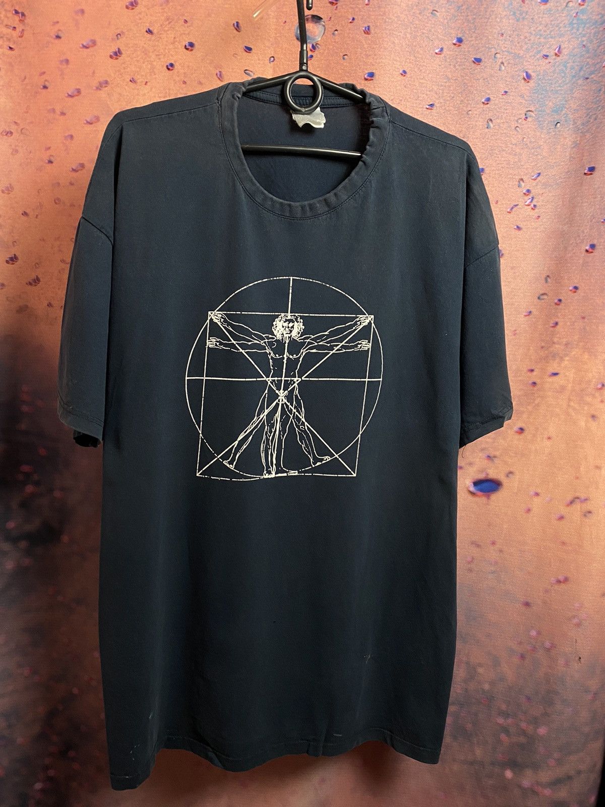 Vintage Vintage Leonardo Da Vinci streetwear art tee Size US XL / EU 56 / 4 - 1 Thumbnail