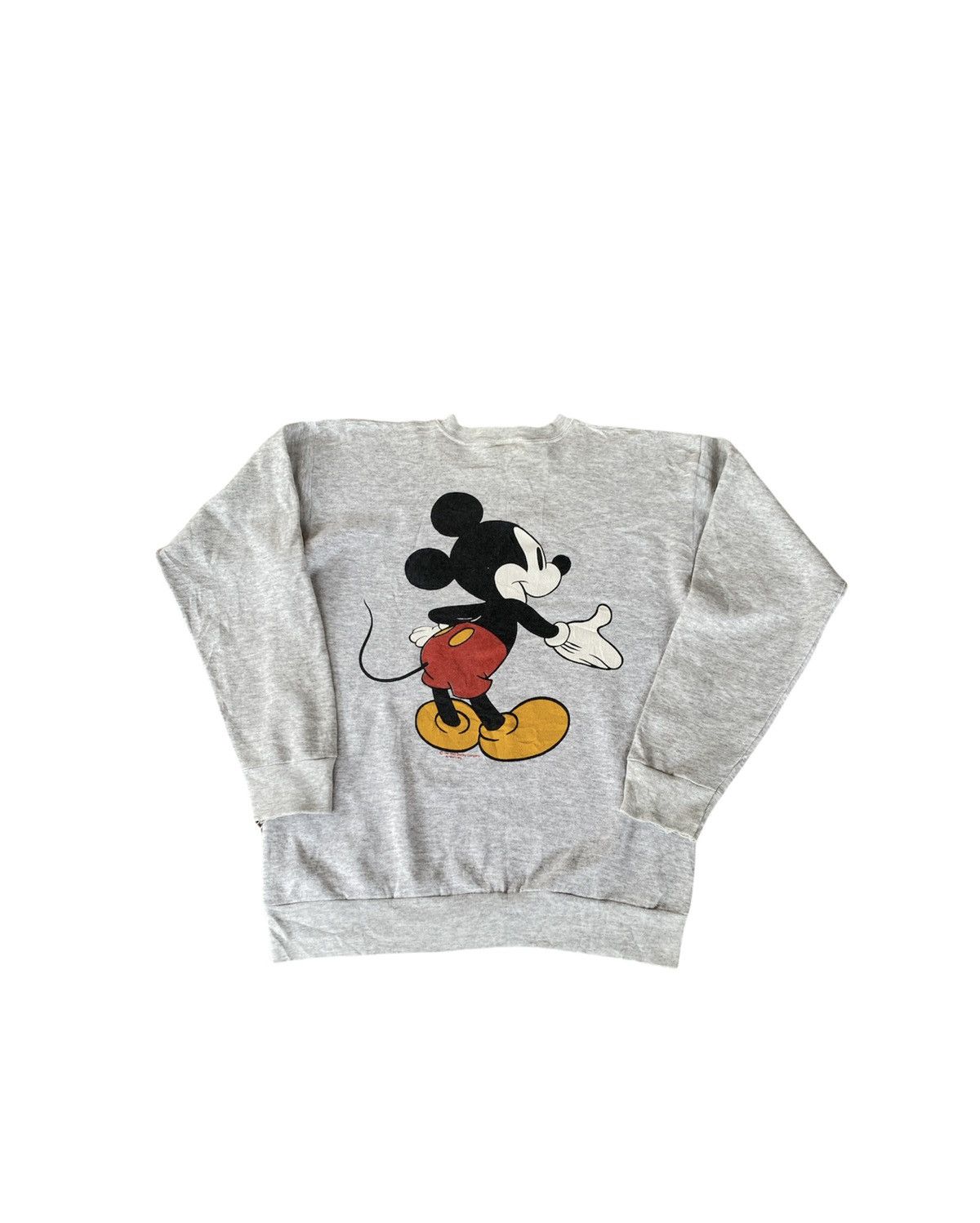 Mickey Mouse × Tultex × Vintage Vintage 90s Mickey Mouse Sweatshirt Mirror Print Size US L / EU 52-54 / 3 - 2 Thumbnail
