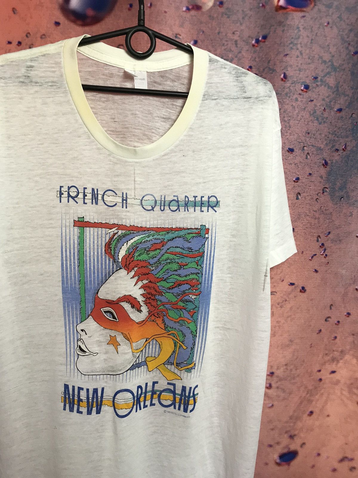 Vintage Vintage 1989 French Quarter New Orleans streetwear tee Size US L / EU 52-54 / 3 - 1 Thumbnail