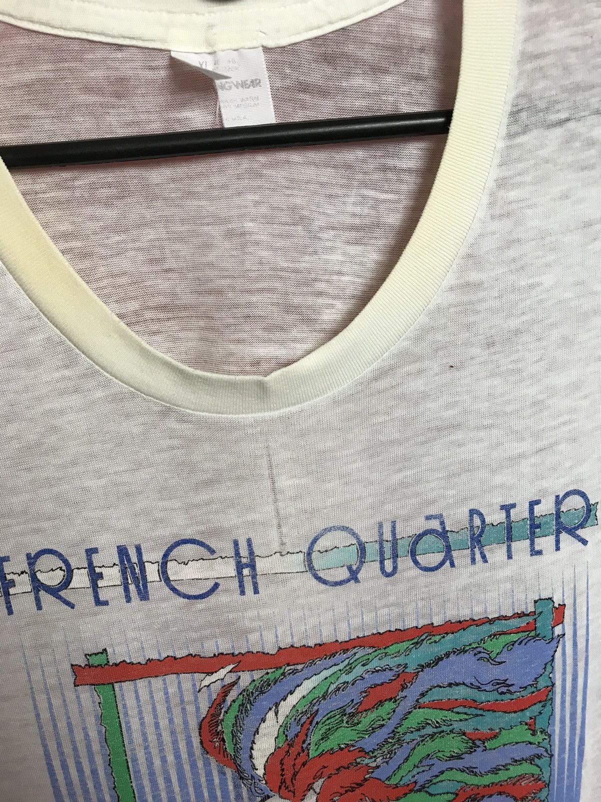 Vintage Vintage 1989 French Quarter New Orleans streetwear tee Size US L / EU 52-54 / 3 - 6 Thumbnail