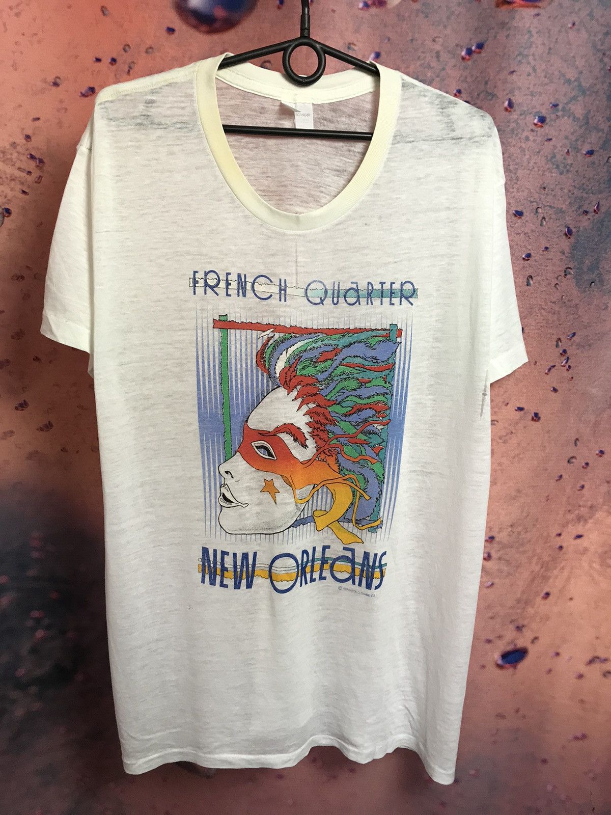 Vintage Vintage 1989 French Quarter New Orleans streetwear tee Size US L / EU 52-54 / 3 - 2 Thumbnail