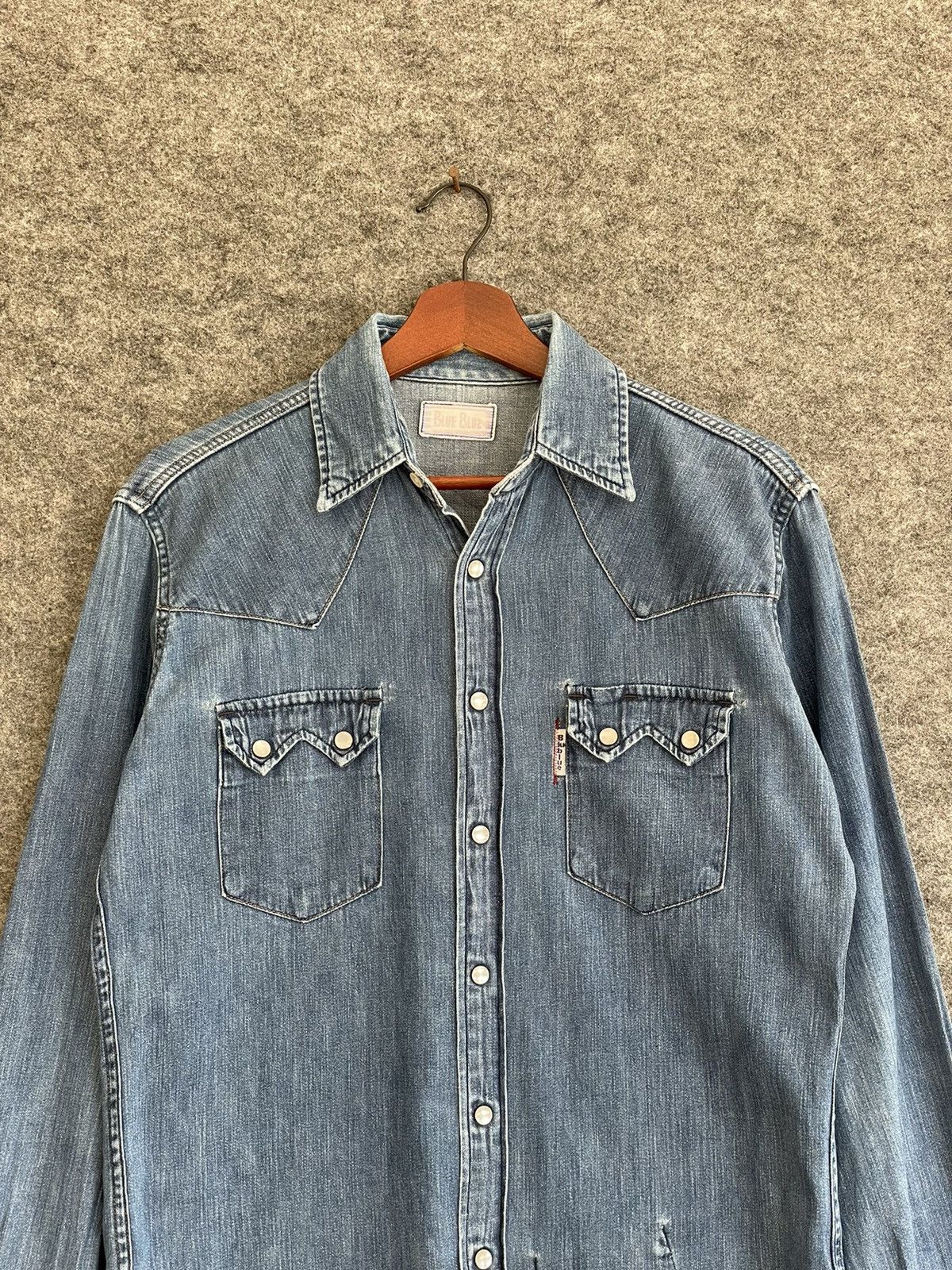Blue Blue Japan VINTAGE BLUE BLUE JAPAN SCOVILL BUTTON WESTERN SHIRT Size US M / EU 48-50 / 2 - 2 Thumbnail