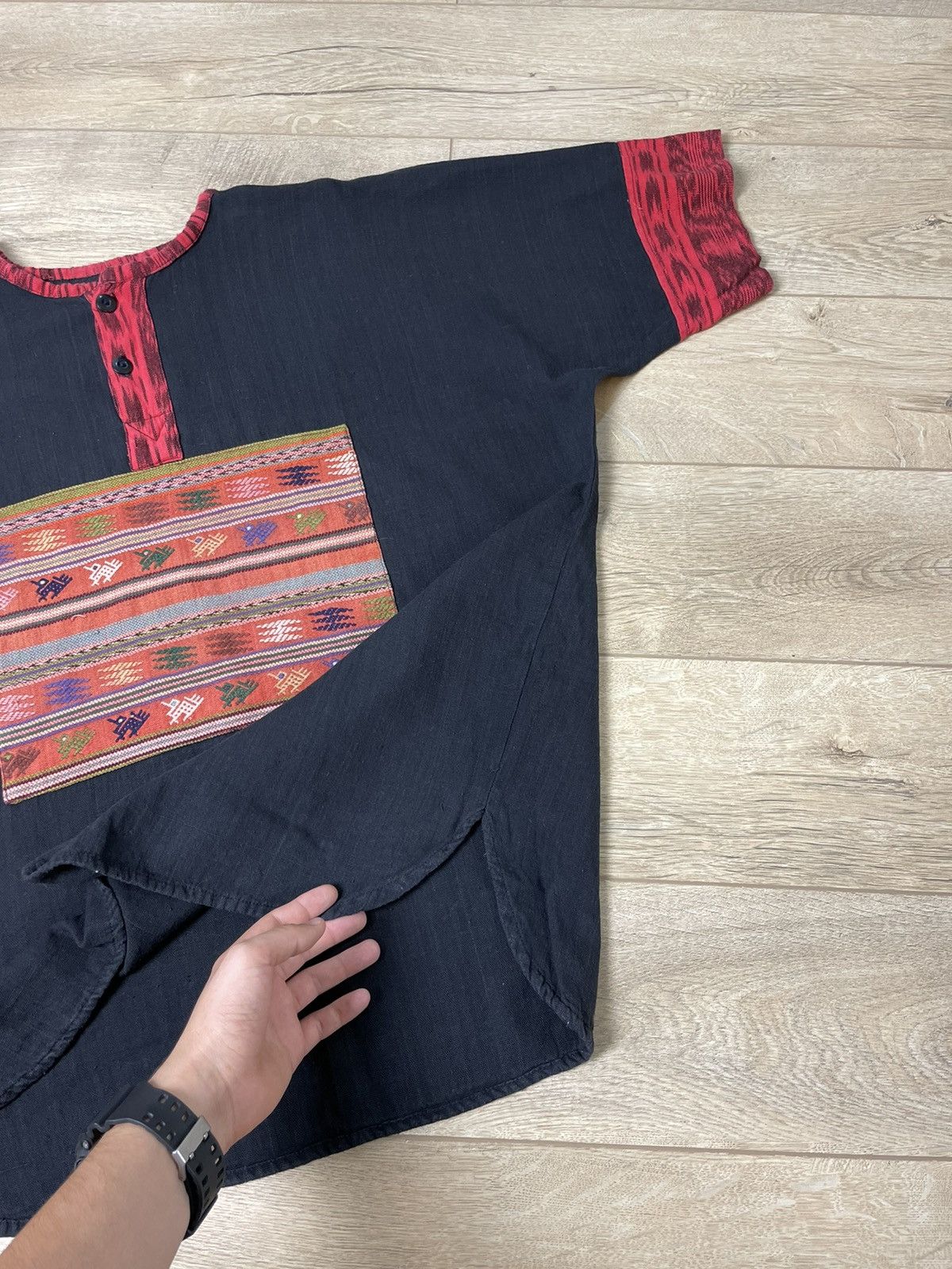 Handmade Vintage Handmade Patchwork Hawaiian Buttons Up Shirt Tee Size US L / EU 52-54 / 3 - 7 Thumbnail